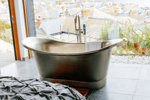 stainless steel roll top bath