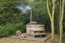 outdoor woodland hot tub